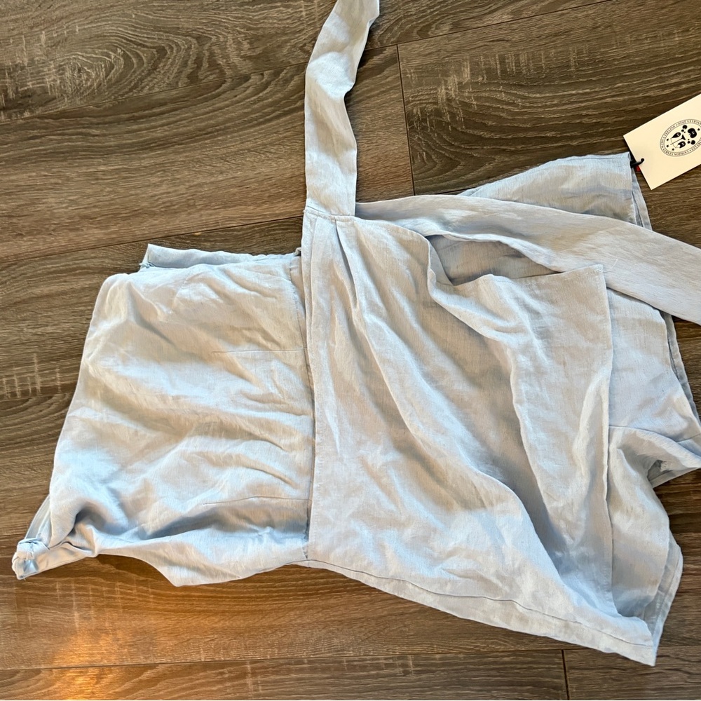 Light Blue Wrap Dress Cider- never worn